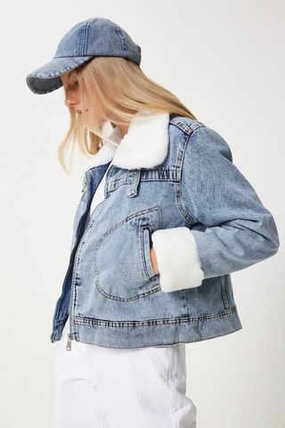 Veste regular en jean - Bleu clair