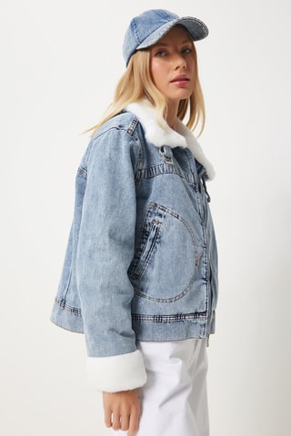 Veste regular en jean - Bleu clair
