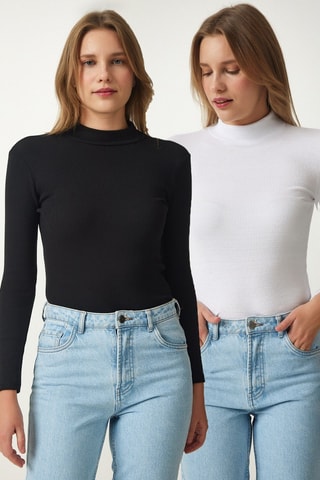 2 tops - Blanc et noir