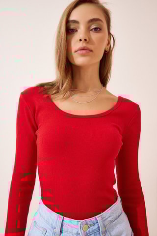 Top slim - Rouge