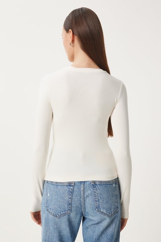 2 tops regular - Ecru et vert