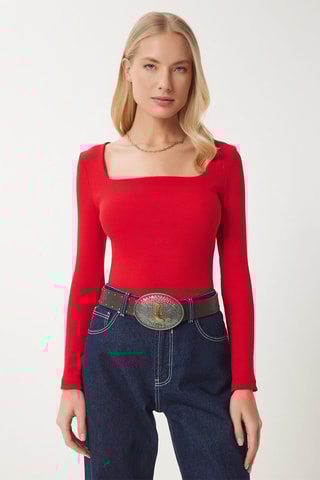 Top slim - Rouge