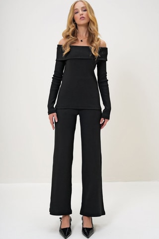 Top et pantalon - Noir