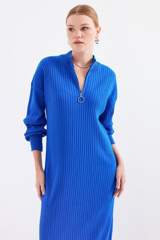 Robe pull - Bleu électrique