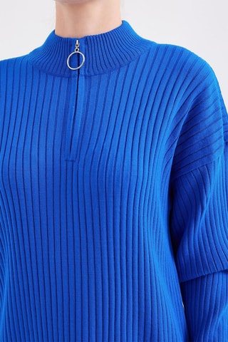 Robe pull - Bleu électrique
