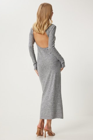 Robe pull regular - Gris chiné
