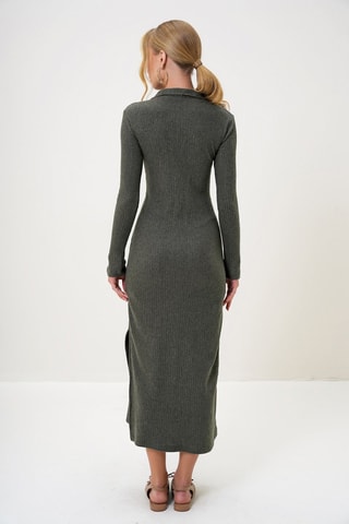 Robe polo regular - Kaki