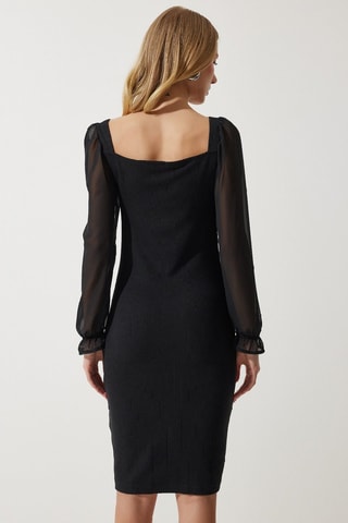 Robe fourreau regular - Noir