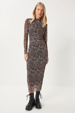 Robe slim - Noir et gris