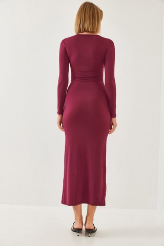 Robe longue regular - Bordeaux