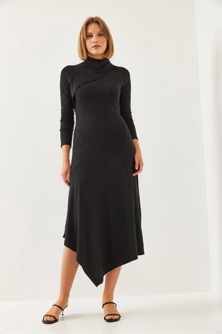 Robe asymétrique regular - Noir