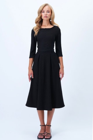 Robe midi regular - Noir