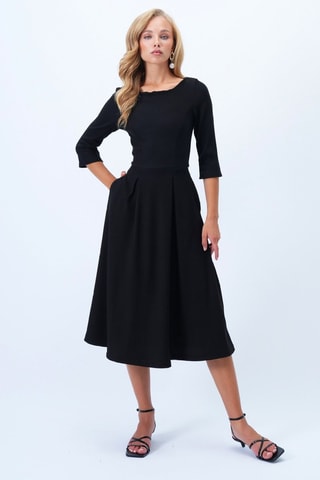 Robe midi regular - Noir