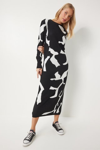 Robe pull regular - Noir 