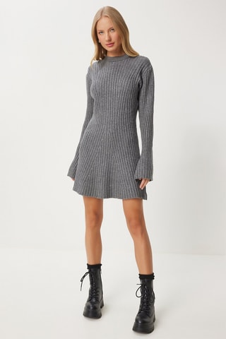 Robe pull regular - Gris 