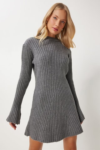 Robe pull regular - Gris 