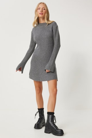 Robe pull regular - Gris 