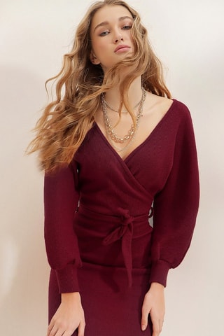 Robe fourreau - Rouge