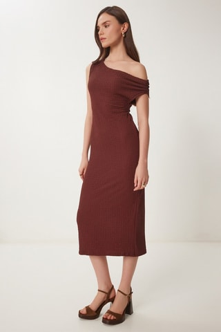 Robe droite - Marron