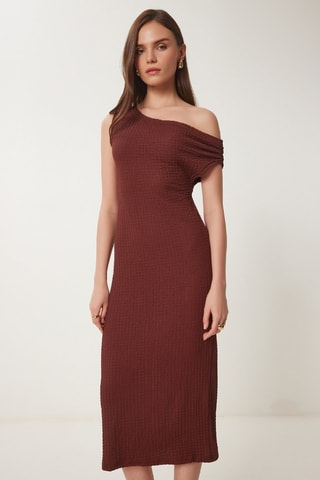 Robe droite - Marron