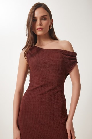 Robe droite - Marron