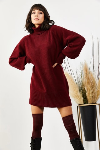 Robe pull regular - Bordeaux