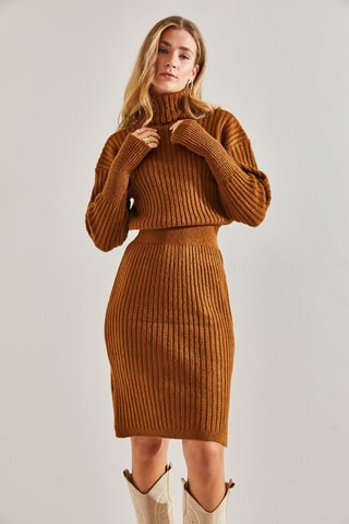 Robe pull regular - Marron