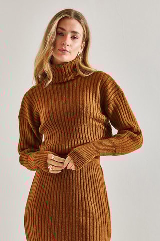 Robe pull regular - Marron