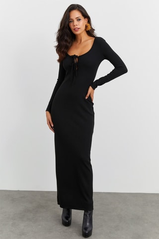 Robe longue Noir