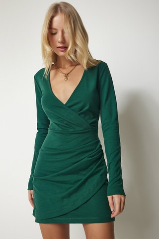 Robe fourreau - Vert foncé