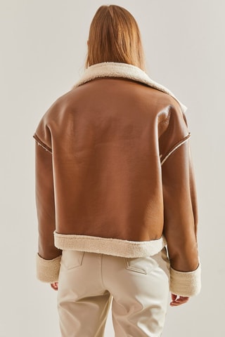 Blouson aviateur regular - Marron
