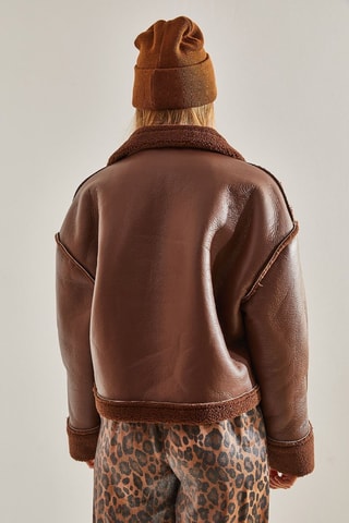 Blouson aviateur regular - Marron