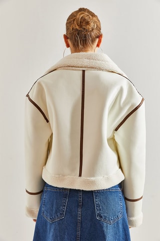 Blouson aviateur regular - Blanc