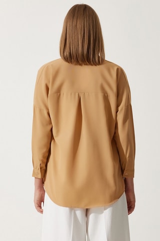 Chemisier oversize - Camel