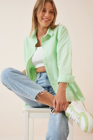 Chemisier oversize - Vert