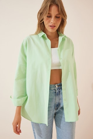 Chemisier oversize - Vert