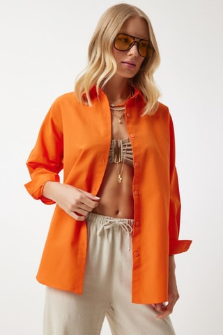 Chemisier oversize - Orange