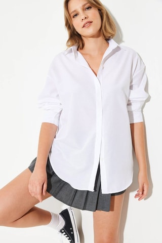 Chemisier loose - Blanc