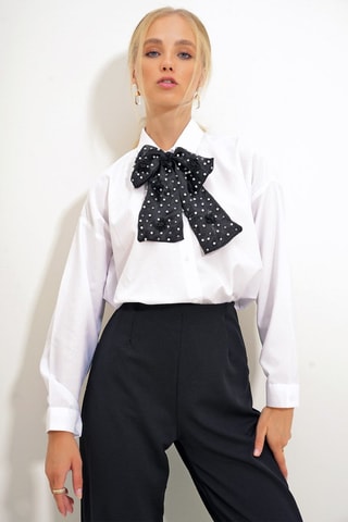 Chemisier oversize - Blanc