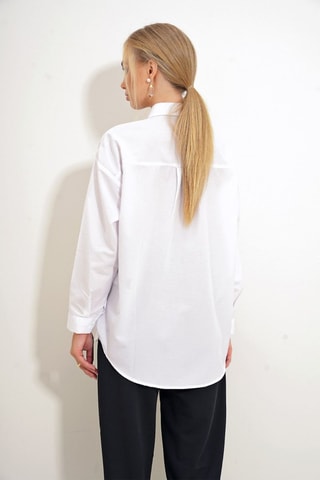 Chemisier oversize - Blanc