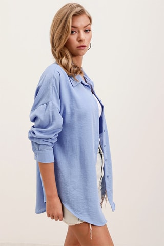 Chemisier oversize - Bleu