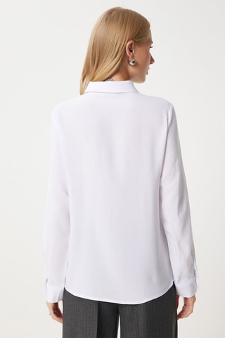 Chemisier relaxed - Blanc