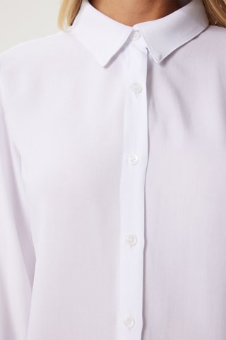 Chemisier relaxed - Blanc