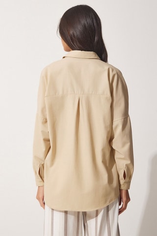Chemisier oversize - Beige