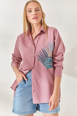 Chemise oversize - Rose