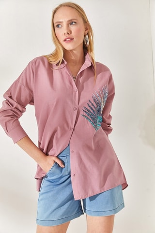 Chemise oversize - Rose