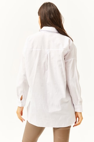 Chemisier oversize - Blanc