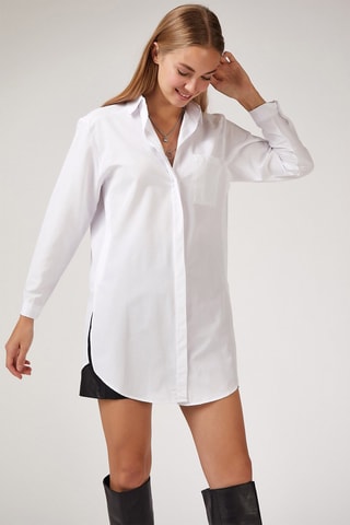 Tunique relaxed - Blanc