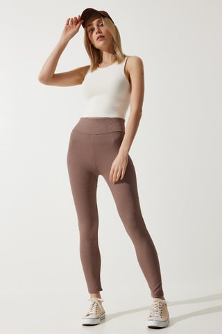 Legging taille haute - Beige