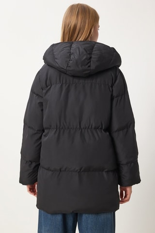 Doudoune à capuche - Noir